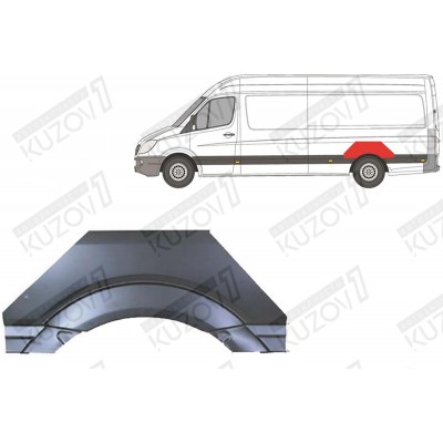 Арка задняя (левая) Klokkerholm для Mercedes Sprinter 2006-2013 - фото